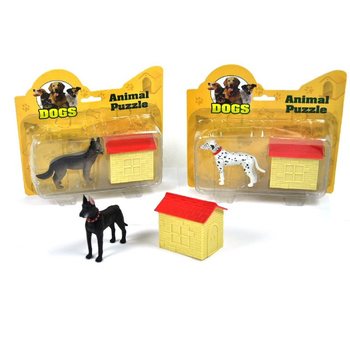 Puzzle 3D Cão em Cartão (12 un.)