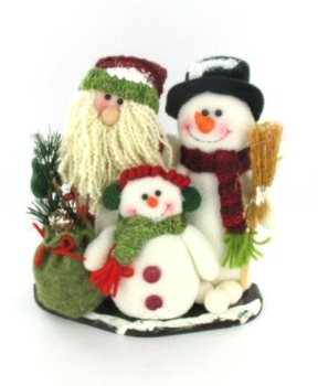 FAM&Iacute;LIA DE DECORA&Ccedil;&Atilde;O DE NATAL DE LUXO (1 un.)