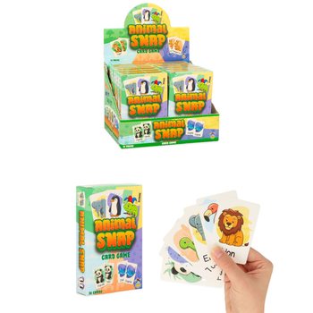 JOGO DE CARTAS ANIMAL SNAP - JOGO COM ANIMAIS DE 36 CARTAS - EM DISPLAY (12 un.)