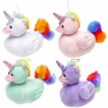 Pato de Peluche Unicórnio UNIDUCKZ - Cores Sortidas - 12x24x17 CM (8 un.)