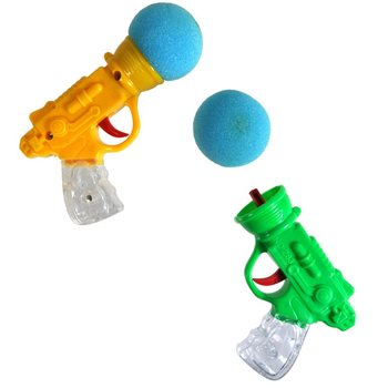 PISTOLA DE BRINQUEDO COM BOLA DE LANÇAMENTO (24 un.)