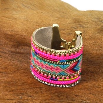 Pulseira de Luxo Fúcsia (1 un.)