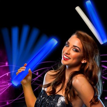 Bastão de Espuma LED Azul - Party Stick (24 un.)