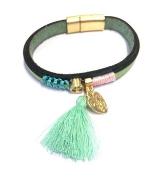 Pulseira de Luxo Coração Verde (1 un.)