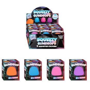 SQUEEZE GUM DROP - COM ENCHIMENTO SUGAR - DISPLAY (12 un.)
