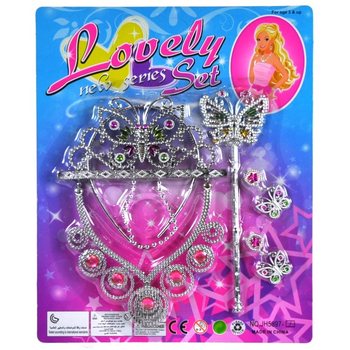 CONJUNTO DE PRINCESA LOVELY EM CARTÃO (6 un.)