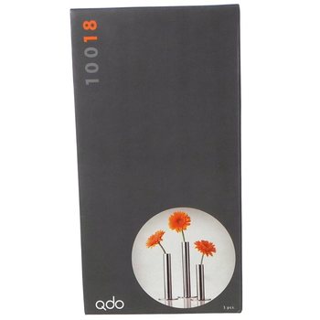 QDO - Jarras em Aço Inoxidável para 1 Flor, Conjunto de 3 (1 conj.)