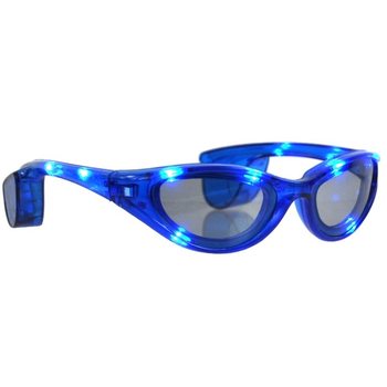 ÓCULOS DE SOL LED - COR: AZUL (12 un.)