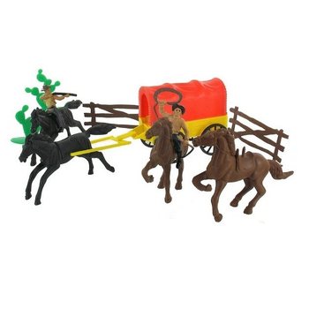 Conjunto de Brinquedos Cowboy (12 Sets) - Decoração de Bolos