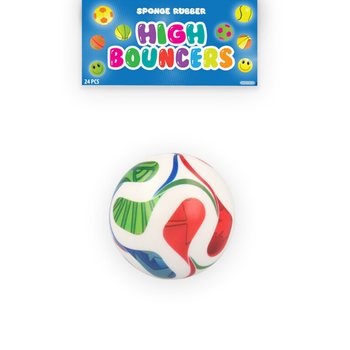 BOLA HIGH BOUNCE FUTEBOL - BOLA SALTITANTE - EM DISPLAY (24 un.)