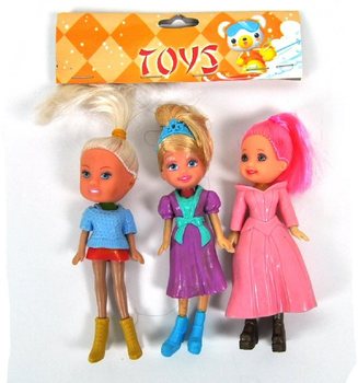 Saco com 3 Mini Bonecas (Pack de 10)
