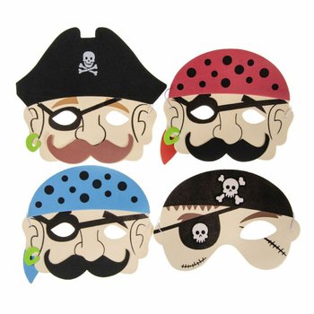 MÁSCARAS DE PIRATA EM ESPUMA - RAPAZES (60 unidades)