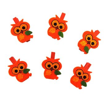 Molas decorativas de 6 pe&ccedil;as - Modelo: Coruja (24 conjuntos)