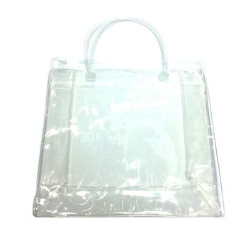 Saco de Embalagem Transparente de Luxo com Fundo de Bloco e Pega Resistente 18,5x18cm (25 un.)