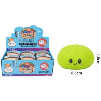 RAGE - Dumplings Squishy Bun GRANDES (8.5 x 8.5 x 4.8 cm) - Brinquedo Fidget Viral 2026 (12 un.)