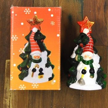 Suporte para Vela de Chá Modelo Árvore de Natal com Figura (4 un.)