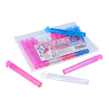 Mini varinhas de bolhas de sab&atilde;o Unic&oacute;rnio (Pack de 12 unid.)