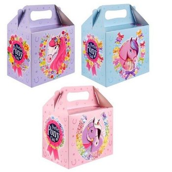 Caixa de Menu Infantil – Póneis – 14 x 9,5 x 18 cm (6 un.)