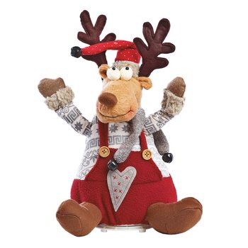 GRANDE RENA DE NATAL DE LUXO COM SOM E MOVIMENTO