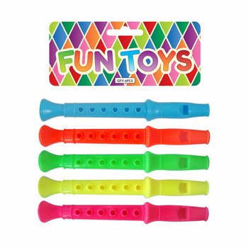 Apitos coloridos para tômbola e festas (6 un.)