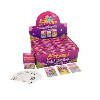 MINI BARALHOS DE CARTAS – MODELO: PRINCESS EM DISPLAY (24 un.)