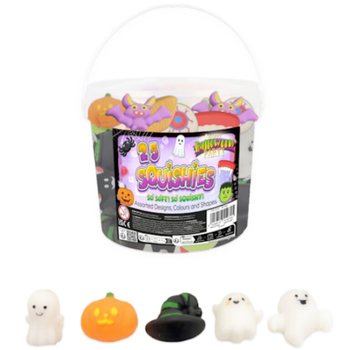 MIX DE FIGURAS SQUISHY DE HALLOWEEN EM BALDE (25 un.)