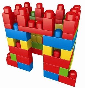 MEGA BLOKS Saco de Construção (70 Peças) - 8309