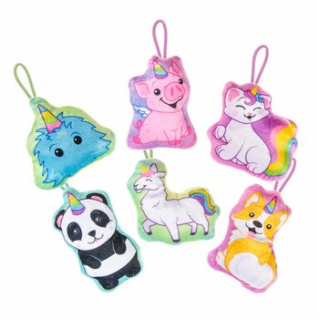 MIX PELUCHES ANIMAIS UNICÓRNIO - 13.5 cm (24 unid.)