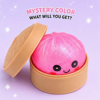 RAGE - Squishy SUGAR EDITION Bun Dumplings PEQUENO (5.3 x 5.3 x 4.1 Cm) Viral 2026 Fidget Toy (24 un.)