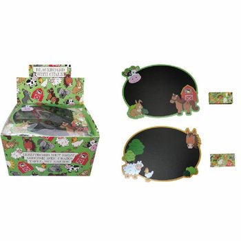 Quadro de Giz Animais da Quinta com Caixa de Giz em Display (24 un.)
