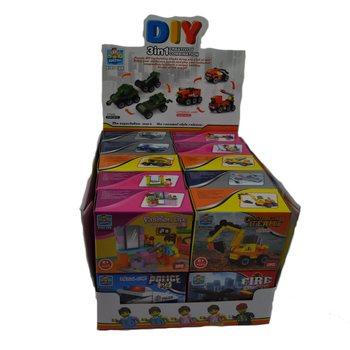 BLOCOS DE CONSTRUÇÃO BRICKS - SÉRIE MIX EM EXPOSITOR (20 un.)