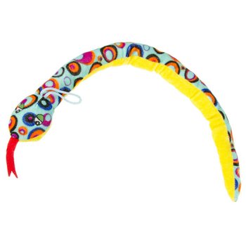 Cobra de peluche - 52 cm de comprimento - Cores mistas (24 un.)