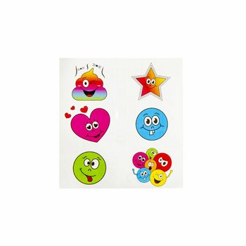 TATUAGENS DIVERTIDAS &ndash; MODELO: SMILEY (96 un.)
