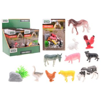 ANIMAL WORLD - Conjunto de Animais de Quinta 12 Peças - em Display (12 un)