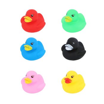 Patinhos de Banho com Purpurina de Cores Mistas - Dim: 6x5x6 cm - (12 un.)