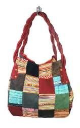 Mala Patchwork B-FAIR Pequena Vermelha
