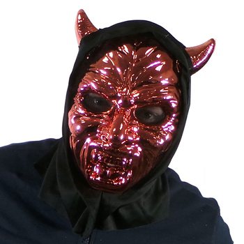 MÁSCARA DE DIABO BRILHANTE (6 un.)