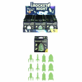 Foguetes Espaciais Glow in the Dark para Teto em Display (24 un.)