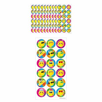 Autocolantes Divertidos Smileys – 18 Autocolantes por Folha (Pack de 10)
