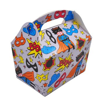 CAIXA DE MENU SUPER-HERÓI: 18.5x12x19 CM - FOODBOX - KIDSBOX (24 un.)