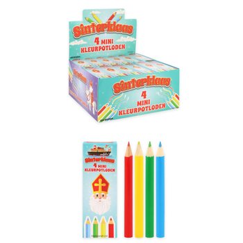 L&aacute;pis de cor Sinterklaas (S. Nicolau) 4 unidades em display (120 un.)