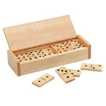 JOGO DE DOMINÓ DE MADEIRA