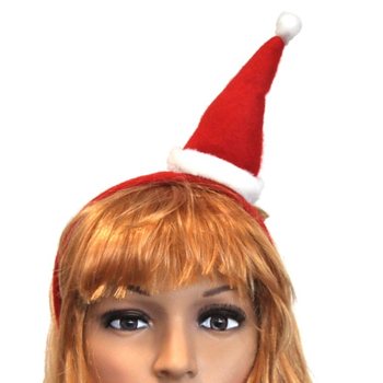 DIADEMA DE GORRO DE NATAL PARA CRIANÇAS (12 unid.)