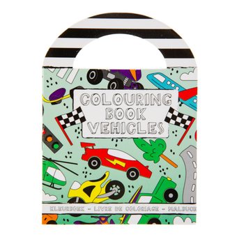 Mini Livros de Colorir de Veículos com Autocolantes (48 un.)