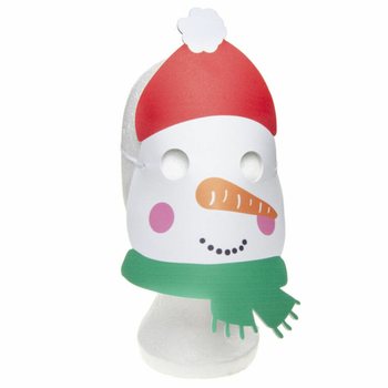 Mix de M&aacute;scaras de Natal em Espuma - Pai Natal, Rena e Boneco de Neve (48 unidades)