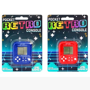 MINI CONSOLA DE JOGOS RETRO COM PORTA-CHAVES - 26 JOGOS (6 un.)