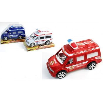 Veículos de Polícia e Ambulância de Fricção em Blister (6 un.)
