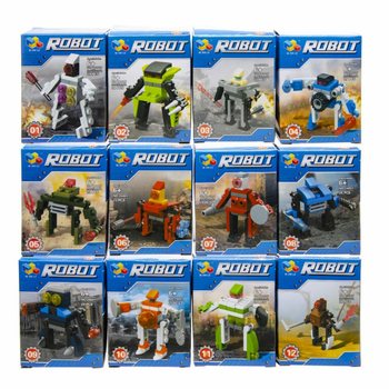 Blocos de Constru&ccedil;&atilde;o Rob&ocirc;s (12 unidades em Display)