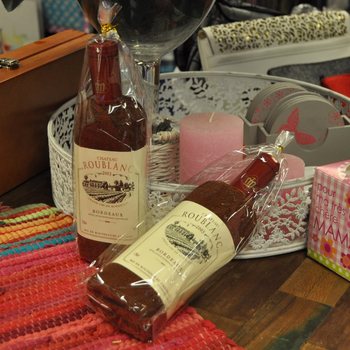 TOALHA EM FORMA DE GARRAFA DE VINHO (3 un.)