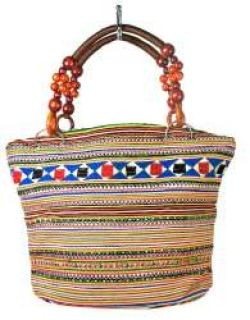 Mala B-FAIR Beads com asa de contas castanhas (1 un)